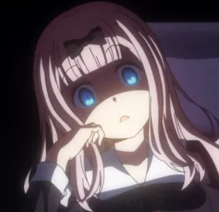 😳 Chika Fujiwara Kaguya-sama: Love Is War Anime, Chika, Fujiwara, Kaguya-sama, Love is War, Charakter, Kawaii whatsapp sticker