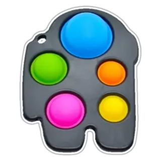 👍 gioco antistress, giocattolo, Pop It, gioco sensoriale, fidget whatsapp sticker