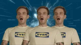 😮 PewDiePie SVEN PewDiePie, Sven, Minecraft, YouTube, gamer, Swedish telegram sticker