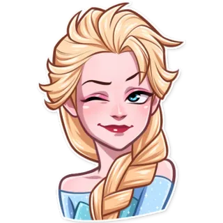 😉 Elsa Frozen Elsa, Frozen, Disney, Princesa, Dibujos animados whatsapp sticker