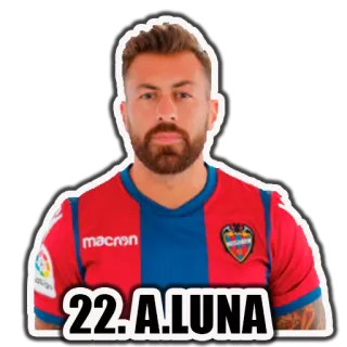 ⚽ 22. A.LUNA futebol, jogador de futebol, atleta, esporte, A. Luna, jogador telegram sticker