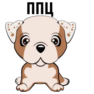 🐶 hond, puppy, cartoon, dier, huisdier, schattig, illustratie whatsapp sticker