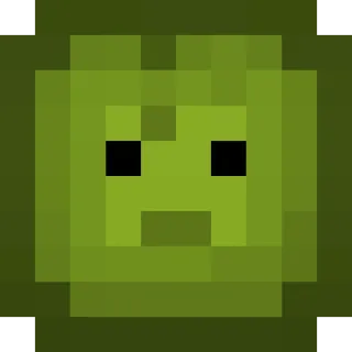 😶 Pixel art, Geométrico, Quadrado, Verde, Rosto telegram sticker