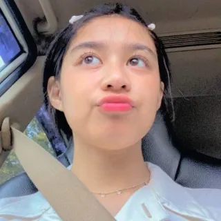 ☁️ donna, selfie, ritratto, giovane, bella, ragazza telegram sticker