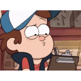 ✅ Dipper Pines Gravity Falls Dipper Pines, Gravity Falls, cartoon, animation, character, drawing telegram sticker