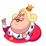 👍 raja, kerajaan, mahkota, kartun, karakter, kerajaan telegram sticker