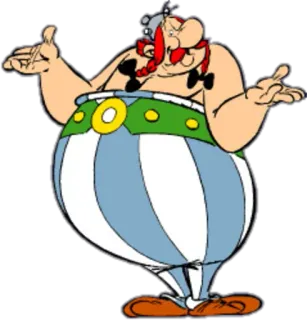 🤗 Obelix Asterix desenho animado, personagem, gaulês, obelix, asterix, quadrinhos, francês whatsapp sticker