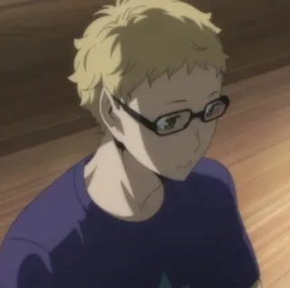 ✨ Tsukishima Kei Haikyuu!! anime, tsukishima, haikyuu, character, kei telegram sticker
