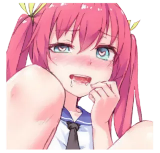 🌷 Anime, Fille, Rougir, Mignon, Manga telegram sticker