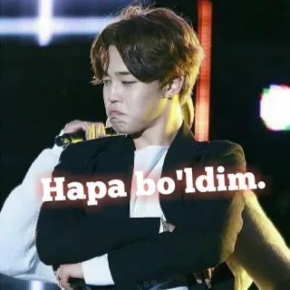 🌟 Hapa bo'ldim. người, đàn ông, áo khoác, biểu cảm khuôn mặt, người nổi tiếng telegram sticker