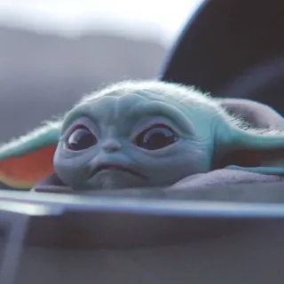 😥 Grogu The Mandalorian baby yoda, grogu, mandalorian, star wars, imut, acara tv telegram sticker