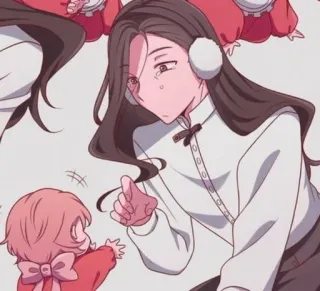 👀 Anime, Manga, Cartoon, Charakter, Frau, Kind whatsapp sticker