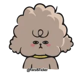 😴 chien, mignon, chiot, dessin animé, animal, animal de compagnie whatsapp sticker