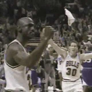 ๐ผ Michael Jordan Bola basket, Olahraga, Atlet, Perayaan, Michael Jordan, Chicago Bulls telegram sticker