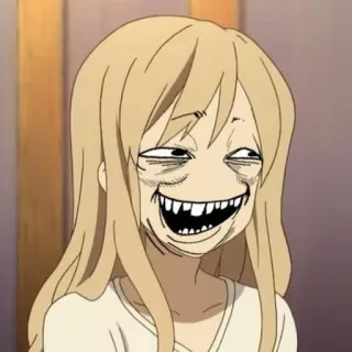 😗 Anime, Engraçado, Meme, Expressão facial, Desenho animado, Ilustração whatsapp sticker