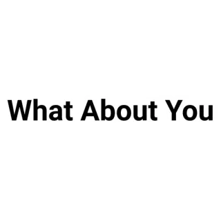 💬 What About You question, typographie, expression, motivation whatsapp sticker