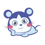 😏 süß, tier, cartoon, aufkleber, maus, säugetier telegram sticker