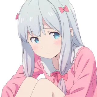 👩 Izumi Sagiri Eromanga Sensei 动漫, 漫画, 可爱, 女孩, 卡哇伊, 纱雾, 埃罗芒阿老师 telegram sticker
