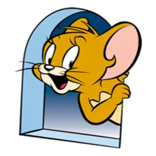 🚃 Jerry Tom and Jerry cartoon, mouse, cute, animal, animation telegram sticker