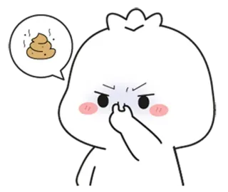 🌟 Мультик, Какашка, Эмодзи, Отвращение, Выражение, Стикер telegram sticker