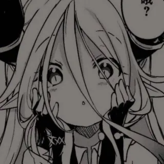 🖤 哦？ anime, manga, dziewczyna, demon, słodkie telegram sticker