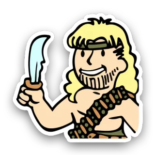 👆 Waffe, Messer, Soldat, Bandelier telegram sticker