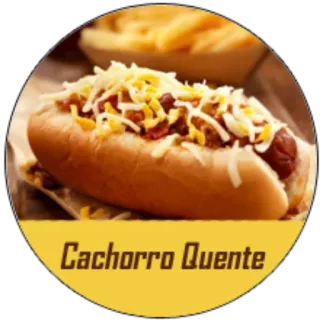 🌭 Cachorro Quente ホットドッグ, 食べ物, Cachorro Quente, ブラジル, ストリートフード telegram sticker