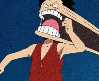 😤 Luffy One Piece Anime, One Piece, Luffy, Kartun, Lucu, Manga telegram sticker