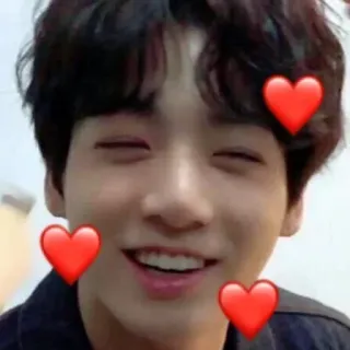 ❤️ corações, amor, kpop, retrato, emoções, fofo, feliz, sorrindo whatsapp sticker