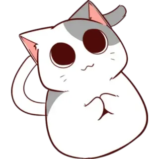 😙 mèo, dễ thương, hoạt hình, động vật, thú cưng, mèo con telegram sticker