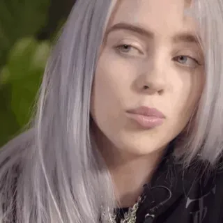 🕷 Billie Eilish Billie Eilish, cantora, músico, pop star, celebridade telegram sticker