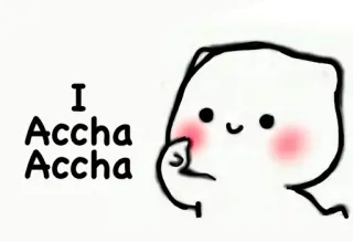 😩 I Accha Accha fofo, desenho animado, gato telegram sticker
