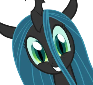 😃 Queen Chrysalis My Little Pony rainha chrysalis, mylittlepony, mlp, desenho animado telegram sticker