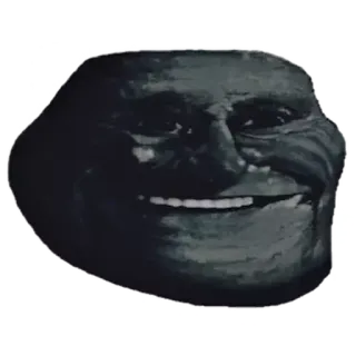 Depressed Trollface telegram stickers