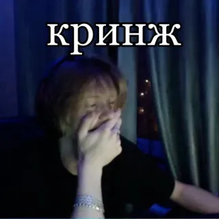🙀 кринж cringe, meme, russian, slang, humor, reaction telegram sticker