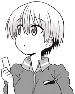 😮 Аниме девушка, Манга, Мультфильм, Наклейка telegram sticker