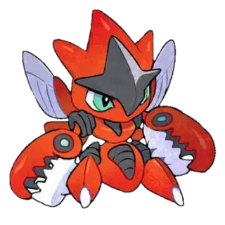 😊 Scyther pokemon, scyther, bug type, video game, monster, cartoon telegram sticker