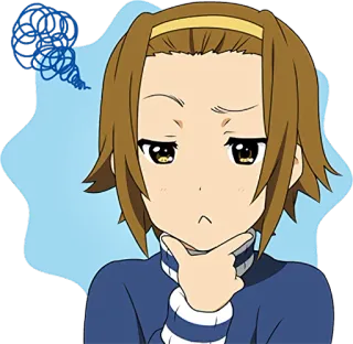 🤔 anime, thinking, doubt, question, confusion telegram sticker