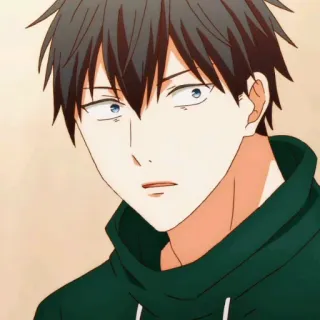 🗝 Anime, Cartoon, Figur, Männlich, Mann, Porträt whatsapp sticker
