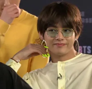 💅 BTS persona, ritratto, occhiali da sole, K-pop, uomo, celebrità telegram sticker