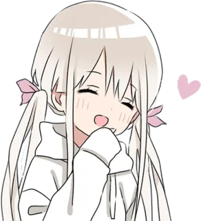 🥰 gadis anime, imut, kawaii, manga, kartun, ilustrasi telegram sticker