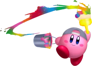 😘 Kirby kirby, różowy, gra wideo, nintendo, obraz telegram sticker