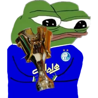 💙 Pepe the Frog pepe, katak, meme, meme internet, iran, cangkir whatsapp sticker