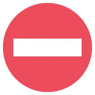 😡 Interdit, Défendu, Accès interdit, Attention, Panneau whatsapp sticker