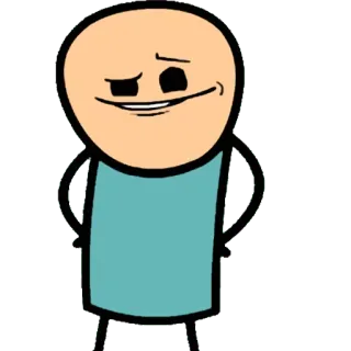 😉 Cartoon, Figur, Cyanid und Glück, arrogant, Humor telegram sticker