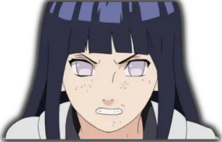 😠 Hinata Hyuga Naruto hinata, hyuga, anime, naruto, byakugan, manga, ninja telegram sticker