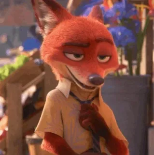 🦊 Nick Wilde Zootopia fox, cartoon, zootopia, disney, nick wilde, animal, character telegram sticker