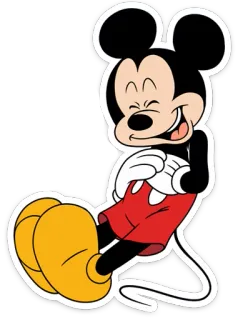 😂 Mickey Mouse 卡通, 老鼠, 迪士尼, 角色, 吉祥物 telegram sticker