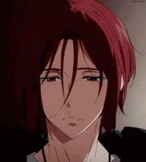 🕷 Rin Matsuoka Free! Anime, Free!, Rin Matsuoka, Nageur, Cheveux Rouges, Fanart whatsapp sticker