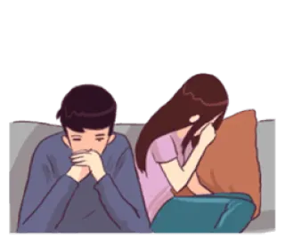 😢 smutek, para, związek, emocje, rozstanie telegram sticker